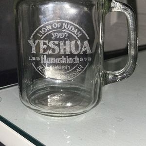 Small drinking masonary cup